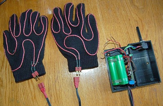 Rukavice s odporovým drátem